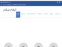 Tablet Screenshot of freshnfine.com